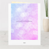 Carte 70e anniversaire personnalisé (Dos)