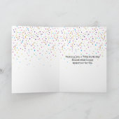 Carte 70e anniversaire Retro Typewriter (Intérieur)