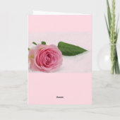 Carte 70e anniversaire Rose rose photo positive Annivers (Dos)