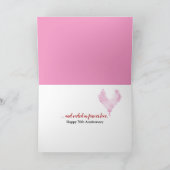 Carte 70e anniversaire Shoestring Coeur et Basket (Intérieur)