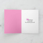 Carte 70e anniversaire Tulip (Intérieur)