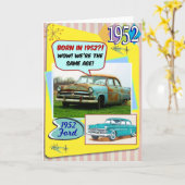 Carte 70e anniversaire ! Wow, même âge que cette Chevy 1 (Fleur jaune)