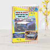 Carte 70e anniversaire ! Wow, même âge que cette Chevy 1 (Fleur jaune)