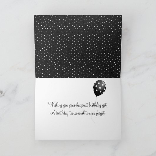 Carte 70e cadeau d'anniversaire avec cou (Intérieur)