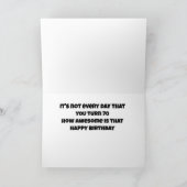 Carte **70e** et TRÈS SPÉCIAUX SOUHAITS D'ANNIVERSAIRE P (Intérieur)