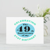 Carte 70e Humour d'anniversaire (Debout devant)