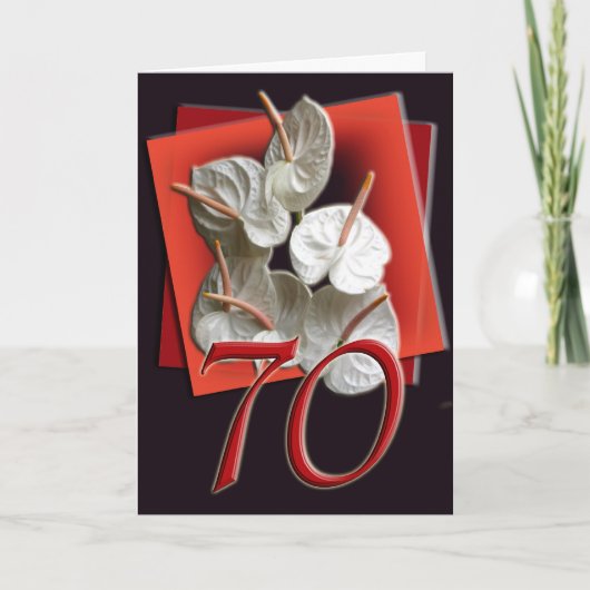 Carte 70e Joyeuse Birthday (Devant)