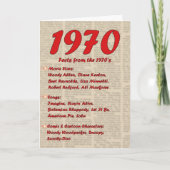 Carte 70's 70 (Devant)