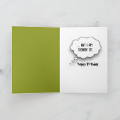 Carte 70th Birthday Frog Fishing on Lily Pad (Intérieur)