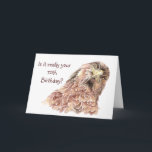 Carte 70th Birthday Funny Insulting Cute Curious Bird<br><div class="desc">70th Seventy Birthday Funny or Insulting Cute Curious Bird.</div>