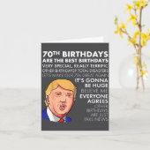 Carte 70th Birthday Gift Funny Trump Quote Shirt For Men (Fleur jaune)