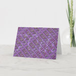 Carte 70th Birthday Greeting with letters en relief 2<br><div class="desc">Happy birthday with letters in faux-relief (printed image) and drop shadow. Only number (70th) and color background (purple) are customizable.</div>