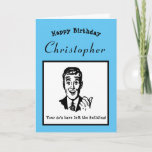 Carte 70th Birthday Retro Cartoon Funny Personalized<br><div class="desc">Say happy birthday and have some fun with this vintage retro style birthday card card. Easily customized using the template provided.</div>