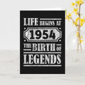 Carte 71 Ans 1954 Naissance De La Légende 71E Anniversai (Fleur jaune)