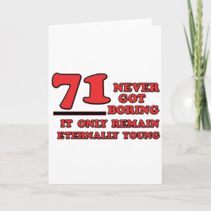Carte 71 ans Anniversaires