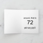 Carte 72e anniversaire (Intérieur)