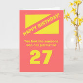 Carte 72e anniversaire (Fleur jaune)