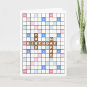 Carte 73e anniversaire, Word Game Board (Devant)