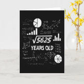 Carte 74 Ans Enseignant en mathématiques Anniversaires 7 (Fleur jaune)