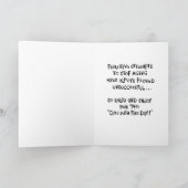 Carte 74e anniversaire rassurant (Intérieur)