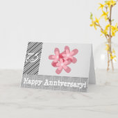 Carte 75 ans de mariage (Fleur jaune)