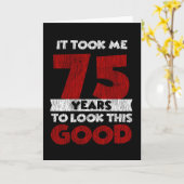 Carte 75 ans Joyeux Anniversaire Me Fait Paraître Beau 7 (Fleur jaune)