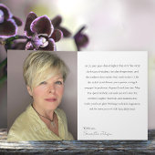 Carte 75 & Fabulous Orchid Photo Birthday Greeting Card