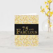 Carte 75e anniversaire  (Fleur jaune)