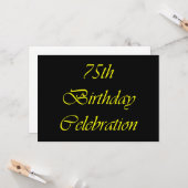 Carte 75e anniversaire (Devant/Arrière en situation)