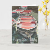 Carte 75e anniversaire (Fleur jaune)