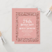 Carte 75e anniversaire des femmes de la Parties scintill (Devant/Arrière en situation)