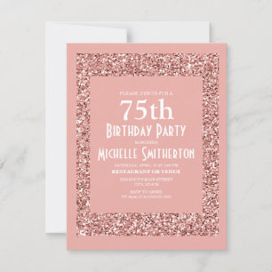 Carte 75e anniversaire des femmes de la Parties scintill