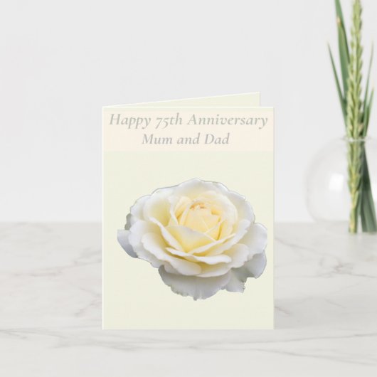 Carte 75e anniversaire modifiable (Devant)