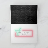 Carte 75e anniversaire néon Connexion en brique (Intérieur)