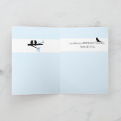 Carte 75e anniversaire Oiseaux Chorus (Intérieur)