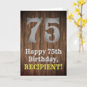 Carte 75e anniversaire : Pays inspiré par l'Ouest Look,  (Fleur jaune)