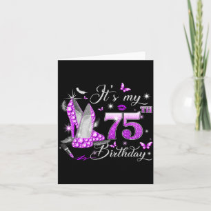 Carte 75e anniversaire Rose 75 ans Anniversaire Reine