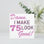 Carte 75e Humour d'anniversaire (Debout devant)