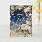 Carte 75th Diamond Fantasy Wedding Anniversary (Fleur jaune)