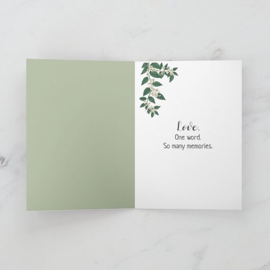 Carte 75th Wedding Anniversary Wine and Ivy (Intérieur)