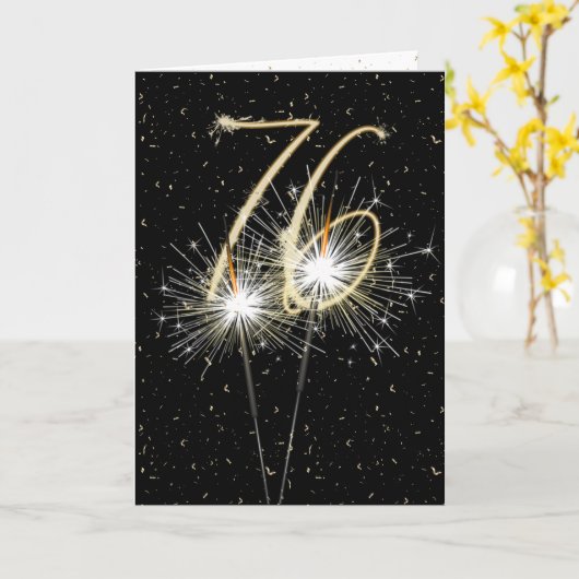 Carte 76e anniversaire du mariage (Fleur jaune)