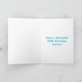 Carte 76e anniversaire : Fun Cake and Candles + Nom pers (Intérieur)