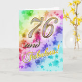 Carte 76e jour de l'évènement (Fleur jaune)