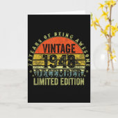 Carte 77 Year Old Birthday Gifts For Men December 1948 7 (Fleur jaune)