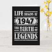 Carte 78 Ans 1947 Naissance De La Légende 78E Anniversai (Fleur jaune)