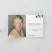 Carte 78 & Fabulous Orchid Photo Birthday Greeting Card (Intérieur)