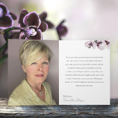 Carte 78 & Fabulous Orchid Photo Birthday Greeting Card