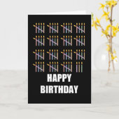 Carte 78e anniversaire avec bougies (Fleur jaune)