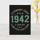 Carte 79 ans Légende Anniversaire 79e anniversaire (Fleur jaune)