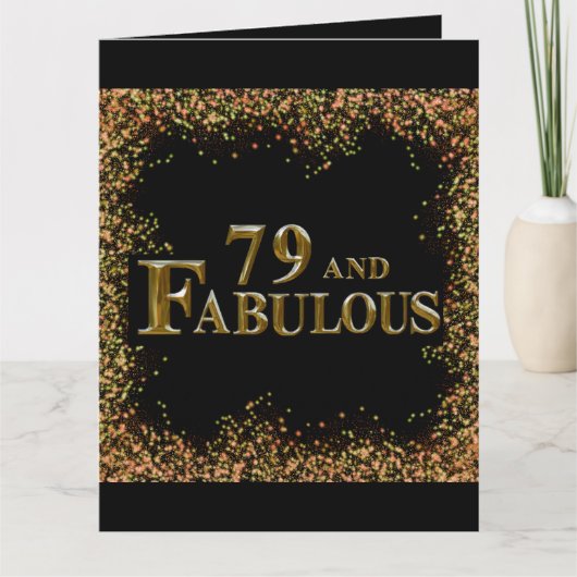 Carte 79e anniversaire  (Devant)